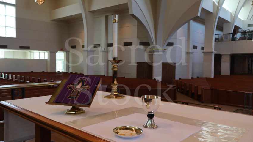 Eucharist Altar in Lent