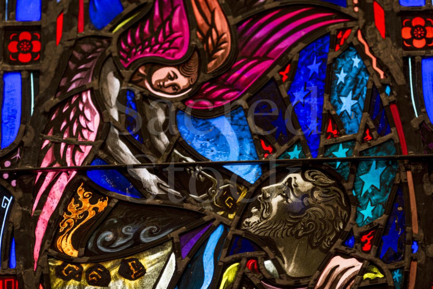 Isaiah purified by a seraph