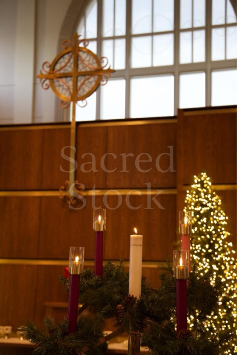 Advent Wreath on Christmas Eve