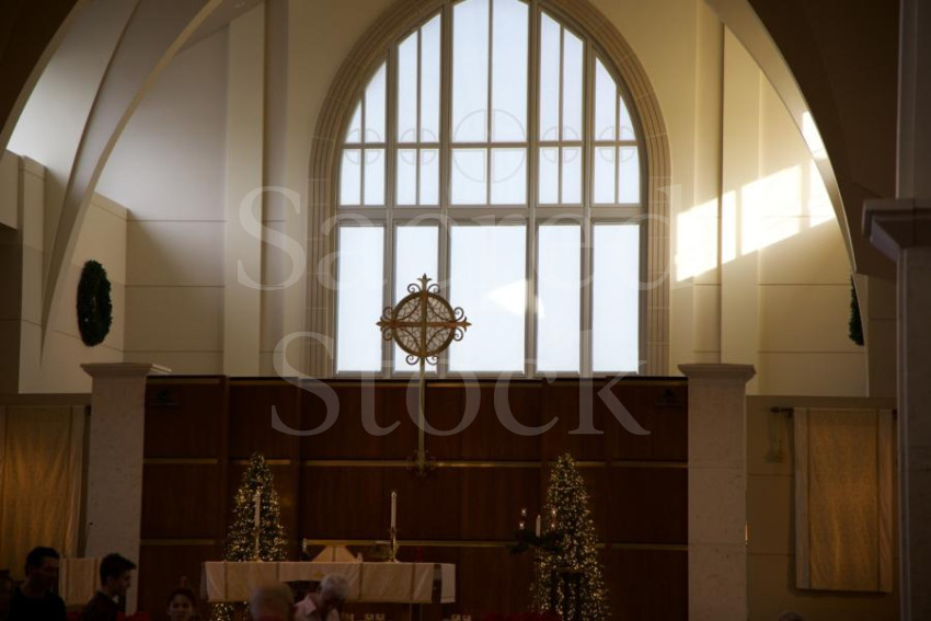 Altar with Christmas Trees