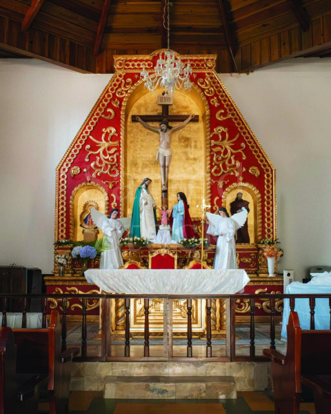 Crucifix - Holy Family - Angels Altar